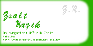 zsolt mazik business card